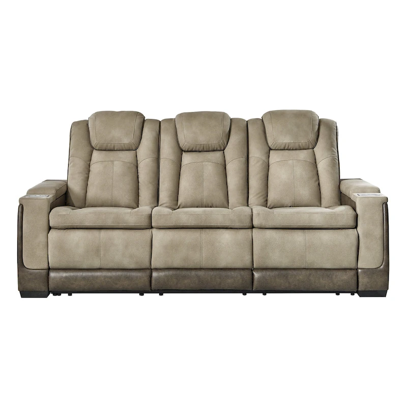 Next-Gen DuraPella Power Recliner Sofa with Adjustable Headrest