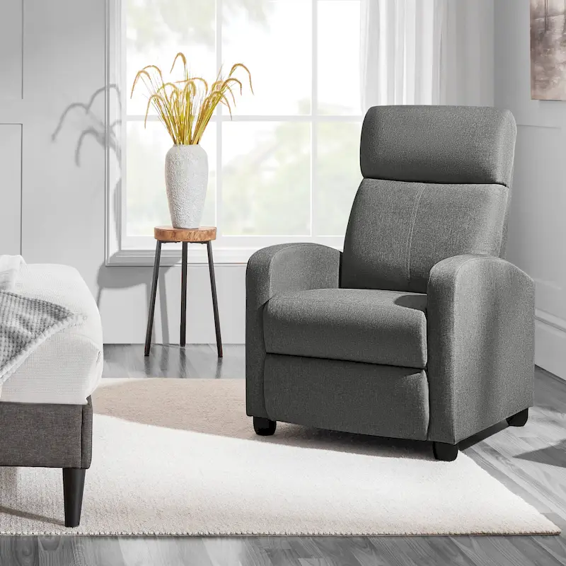 Yaheetech Modern Fabric Recliner Chair