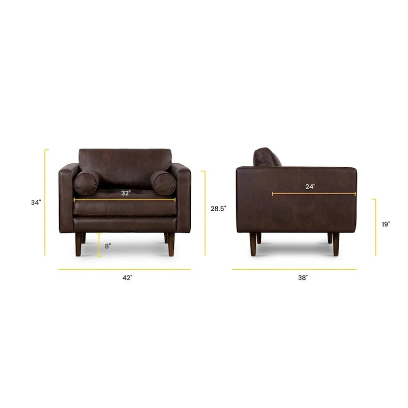 Napa Lounge Chair - Genuine Italian Leather