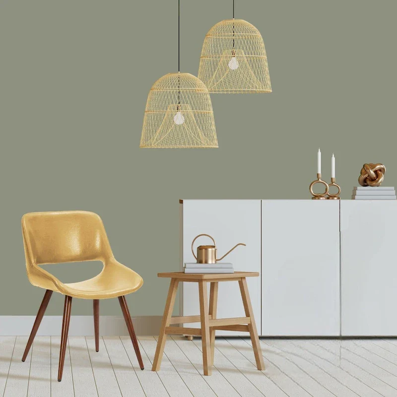 Langa Faux Leather Mid-Century Dining Chair with Metal Legs