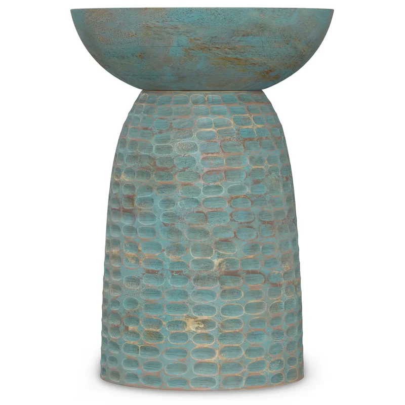 Solid Wood Accent Table - 12.6