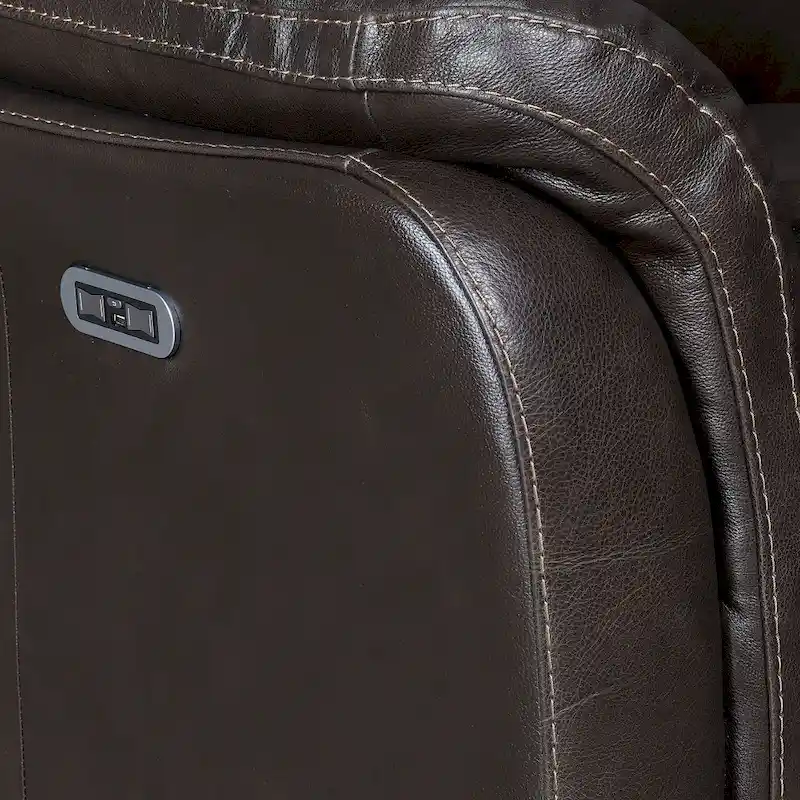 Steve Silver Ferndale Power Reclining Top Grain Leather Sofa