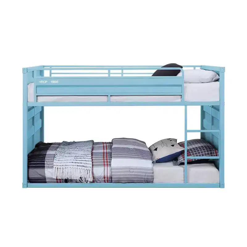 80"Twin/Twin Bunk Bed Cargo Loft and Bunk Bed Finish - Acme