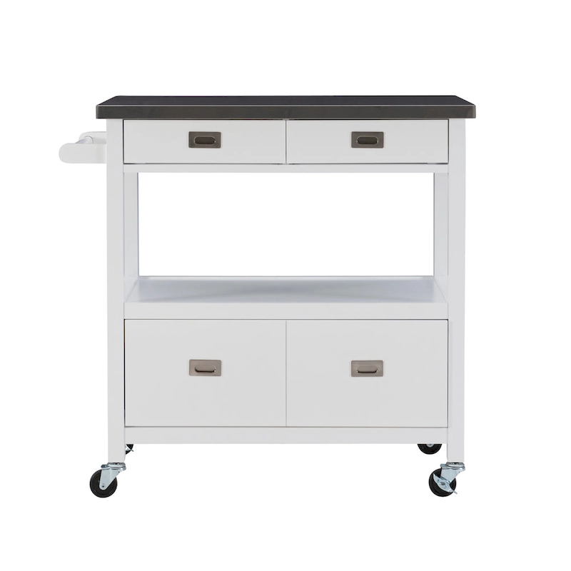 Julianna Stainless Steel Kitchen Cart