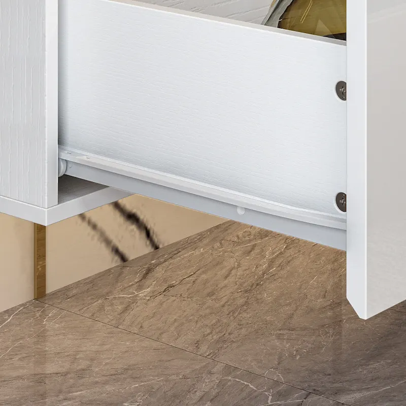 63 TV Stand Hanging TV Consoles Wall TV Cabinet with LED Entertain