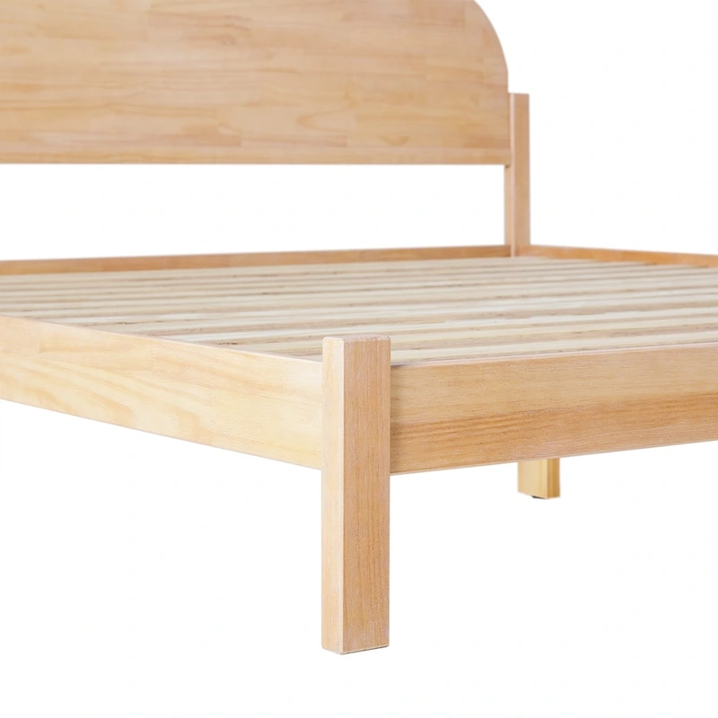 Middlebrook Designs Arched Headboard Solid Pine King Bed