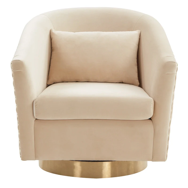 Quilted Swivel Tub Chair - 30Wx32Dx30H