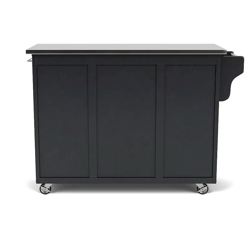 Create-a-Cart Black Kitchen Cart