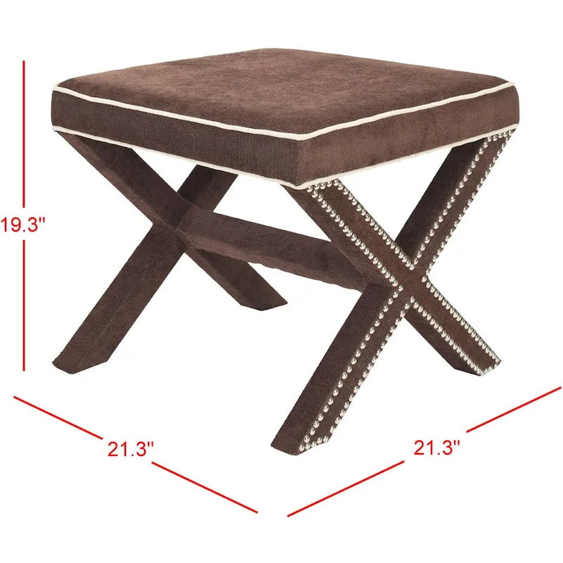 SAFAVIEH Shavonne X-Bench Ottoman