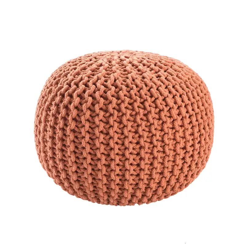 Spectrum Pouf Textured Round Pouf