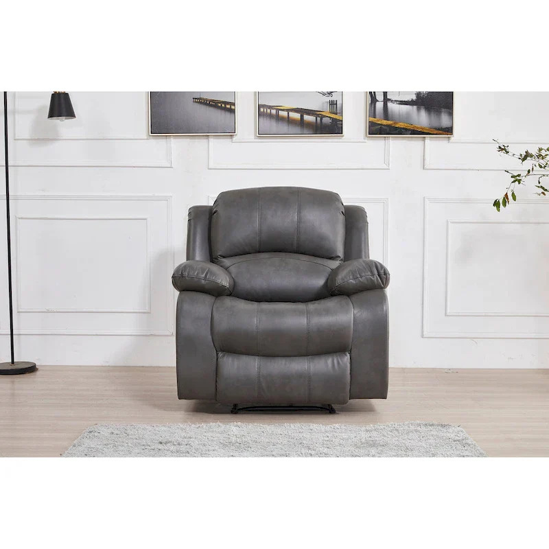 Betsy Furniture Bonded Leather Power Rclining Single Seat Recliner 8018