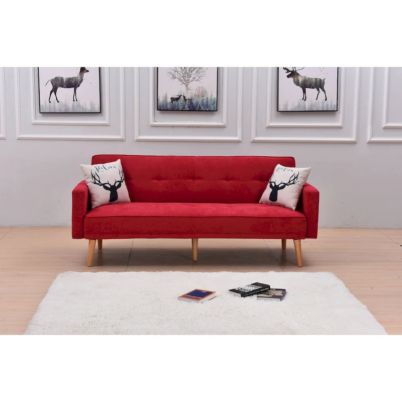 Modern Adjustable 3-position Sleeper Sofa Futon