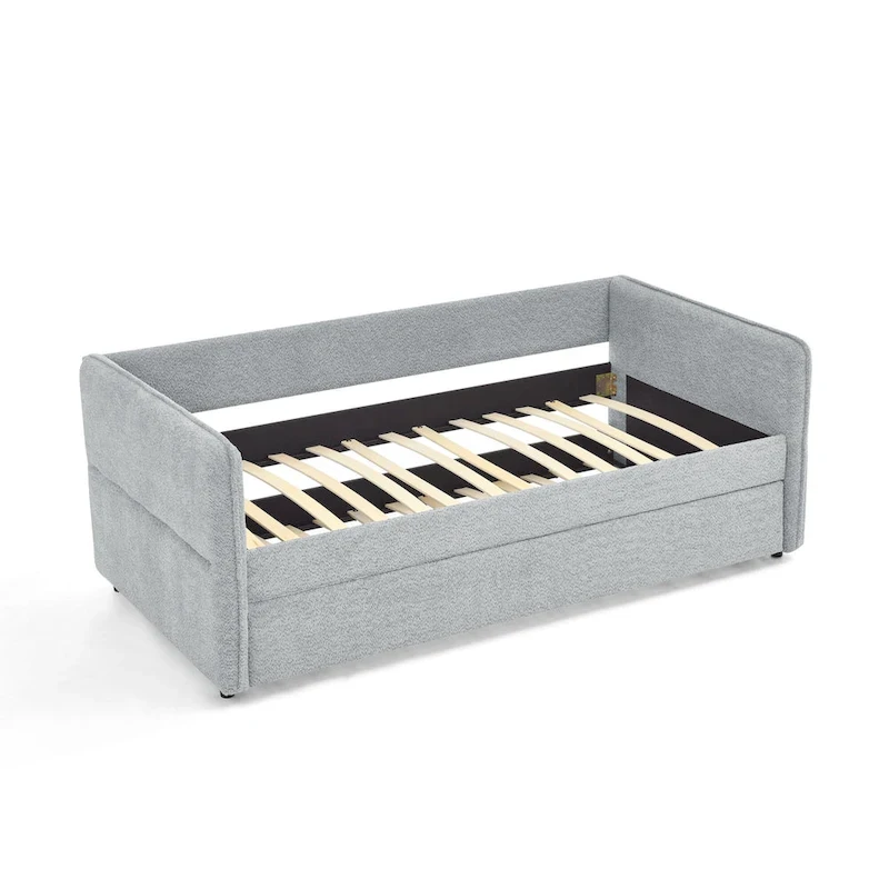 Twin Boucle Daybed with Trundle