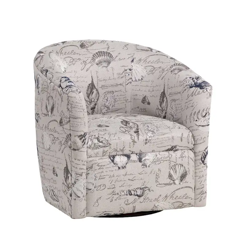 Sea Treasures Swivel Barrel Chair by Greyson Living