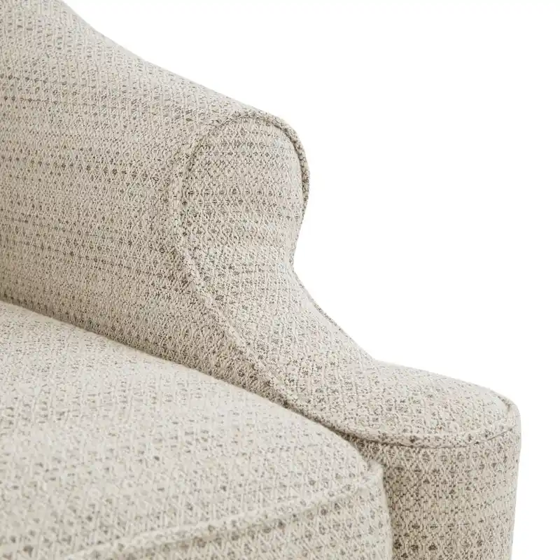 Madison Park Benton Tan 360 degree Swivel Glider Chair