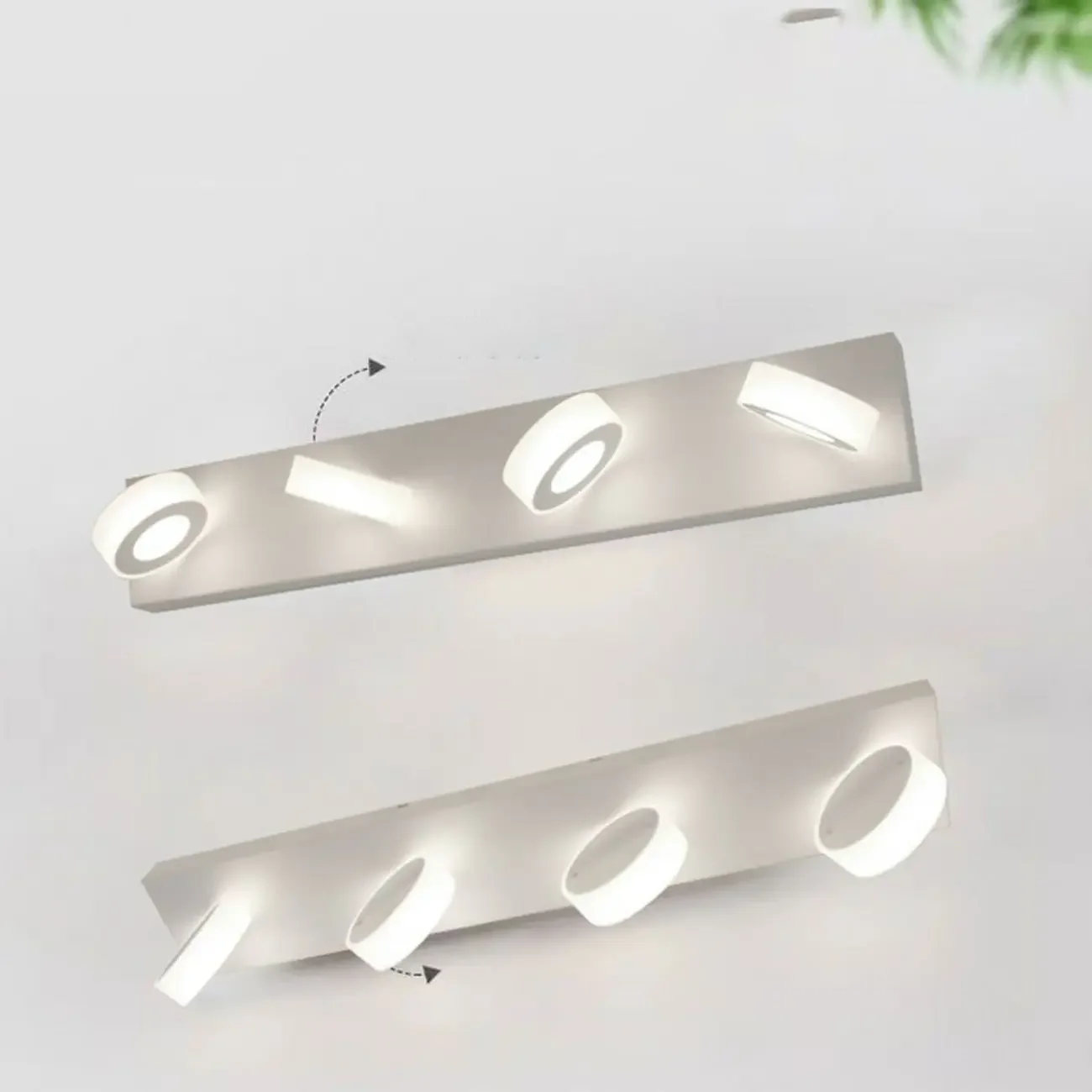 Modern LED Bathroom Vanity Light with Geometric design