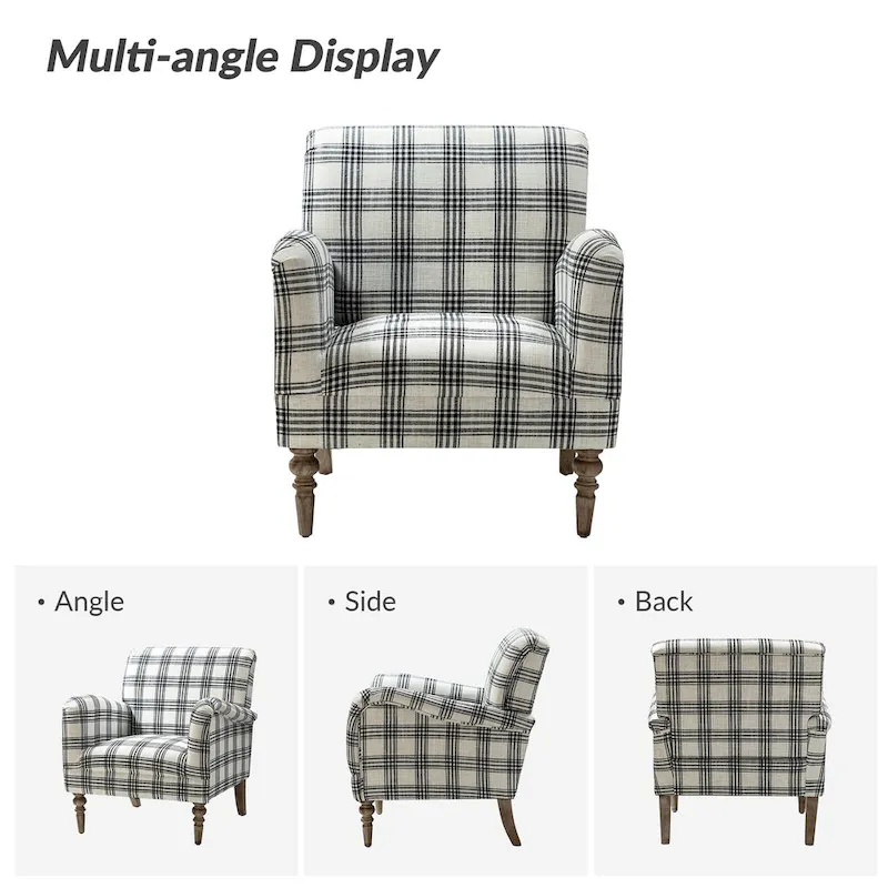 Mandan 29.5 Wide Traditional Accent Armchair with Solid Wood Legs Set of 2 by HULALA HOME