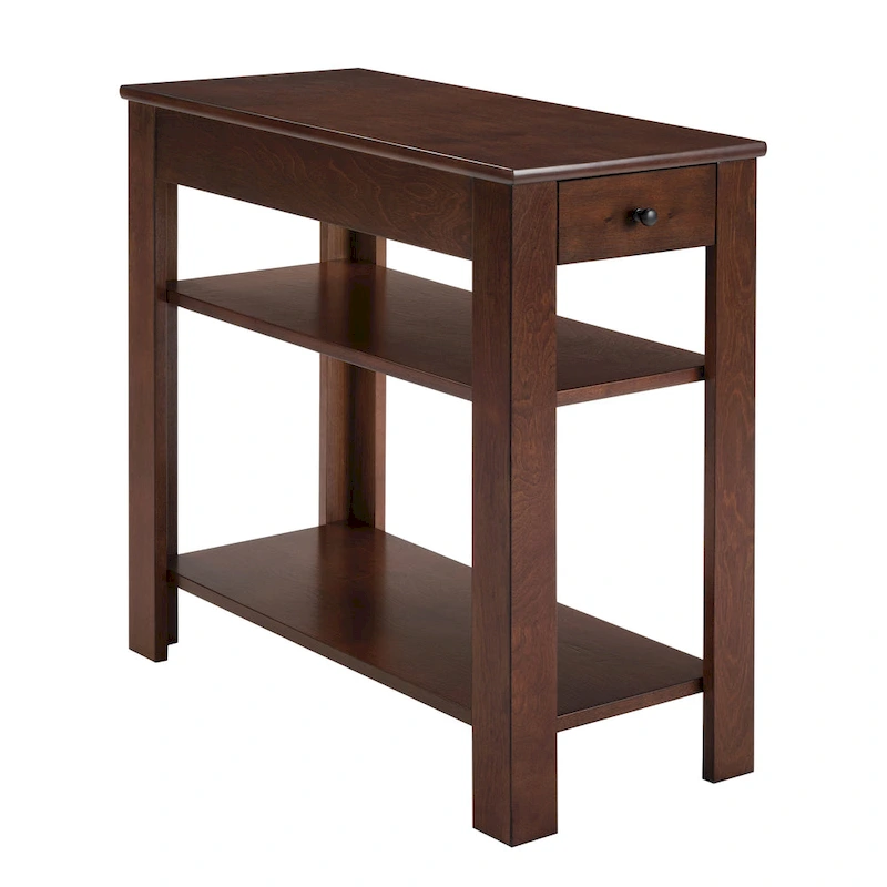 Convenience Concepts Designs2Go 1 Drawer Baja Chairside End Table with Shelves