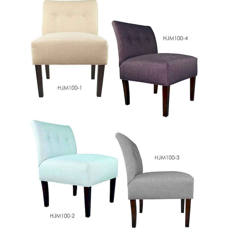 Samantha Button Tufted Ikat Accent Chair