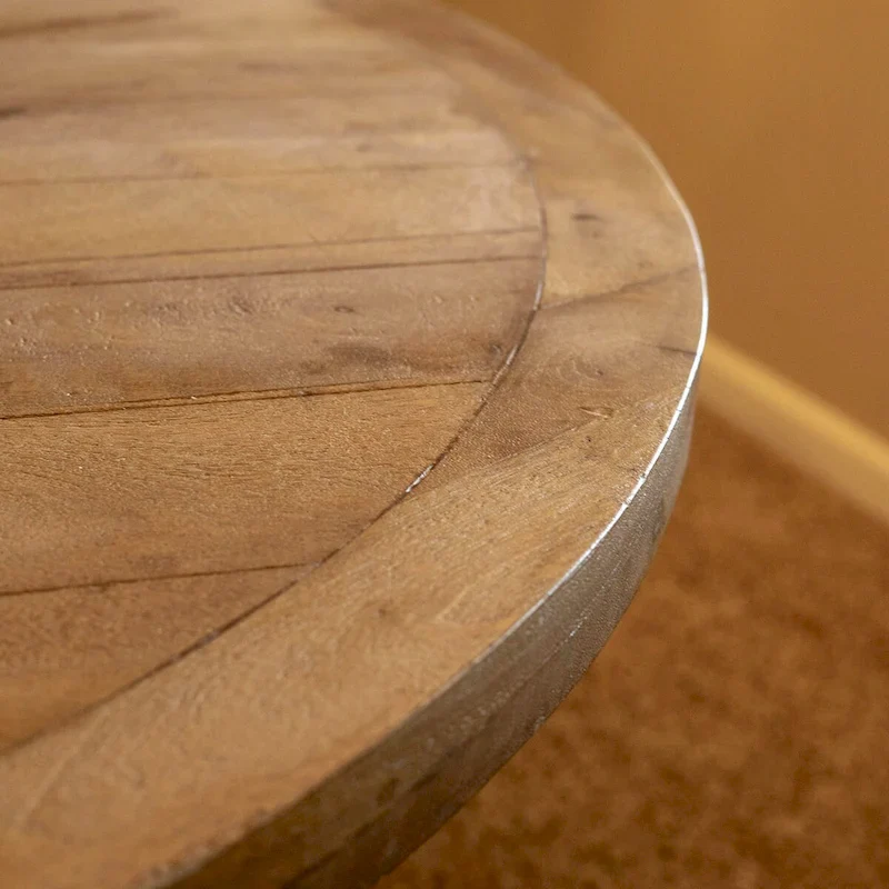 54 wide Round Dining Table in Natural wood finish - 54  x 54  x 30