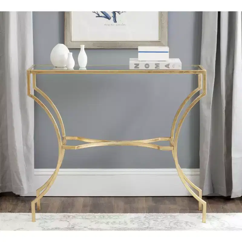 Alphonse Console - FOX2540A - Gold - Safavieh Couture