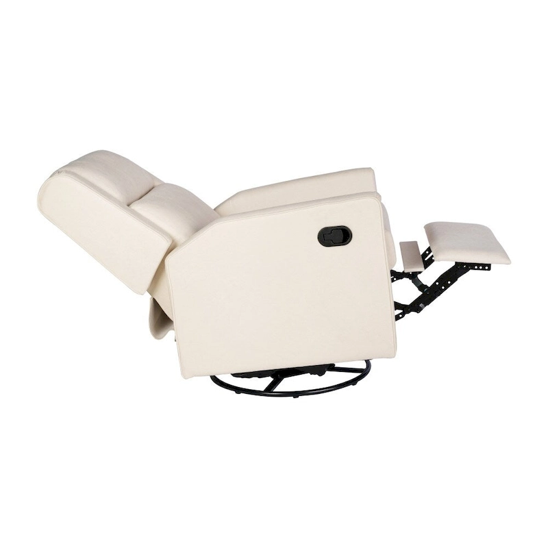 Classic Upholstered Manual Recline Rocking Swivel Glider Chair