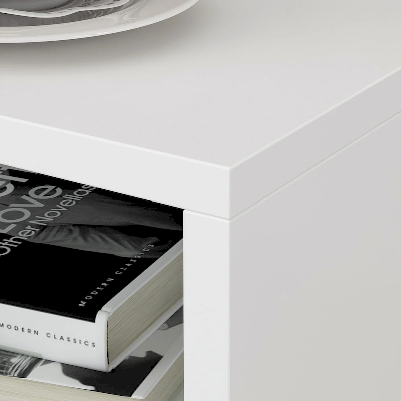 One Drawer Nightstand With One Open Shelf