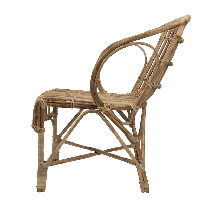 Pure Bamboo Chair with Rounded Back
