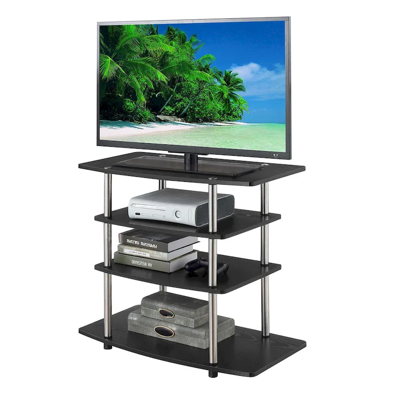 No Tools 4 Tier Highboy TV Stand