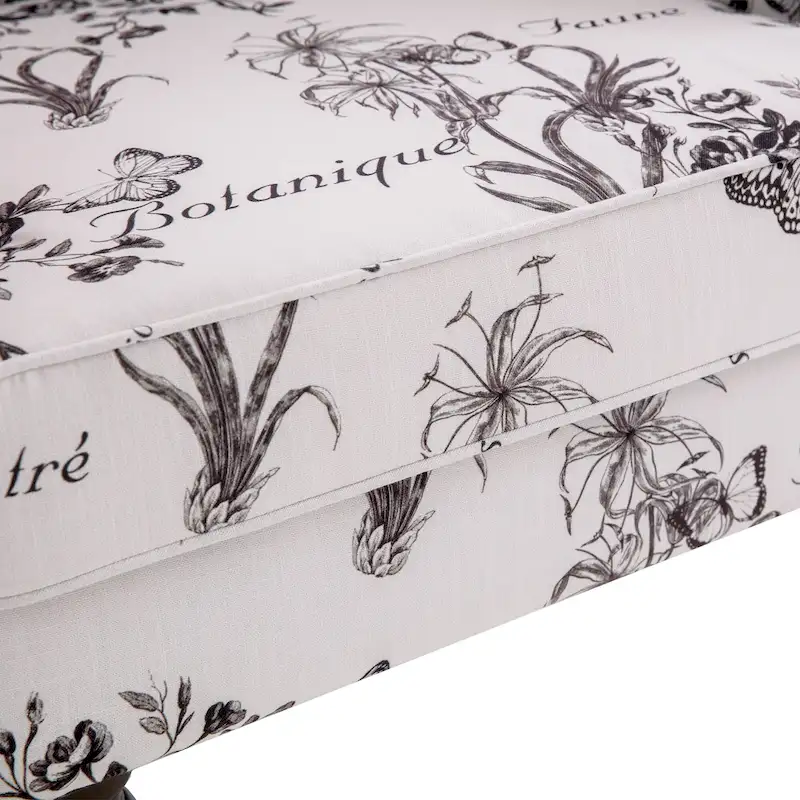 Accent Arm Chair with Turned Legs and Round Arms