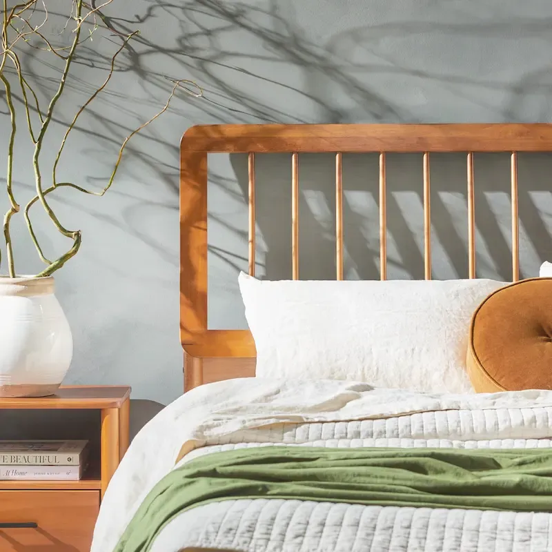 Middlebrook Designs Boho Solid Wood Queen Spindle Bed