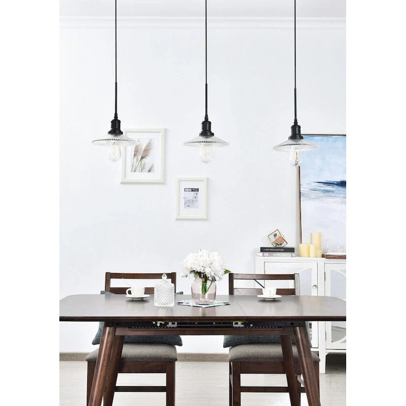 Waltz 3 light black Pendant