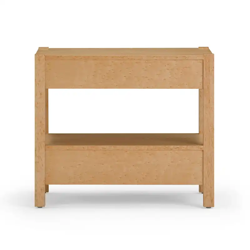 Wooden Two-Drawer Nightstand