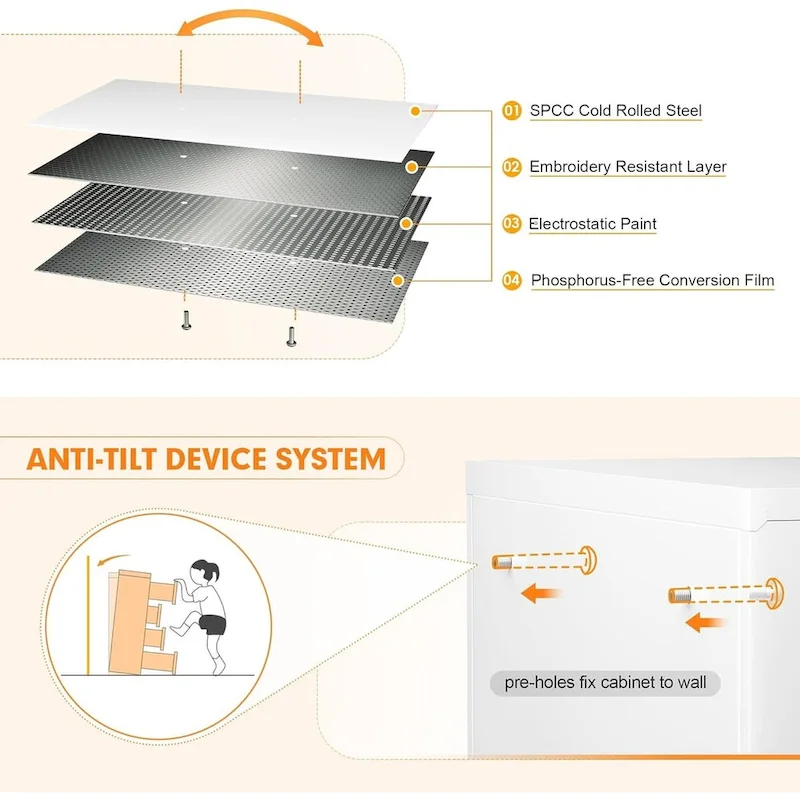 4 Drawer Metal Lateral Filing Cabinet with Lock