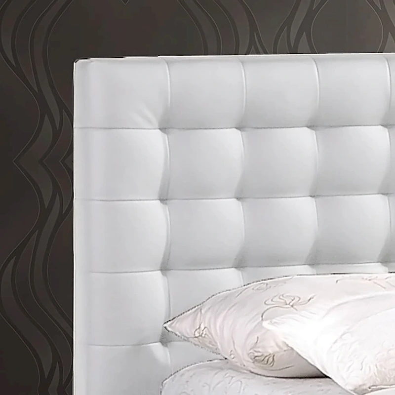 Madison White Modern Queen-size Platform Bed