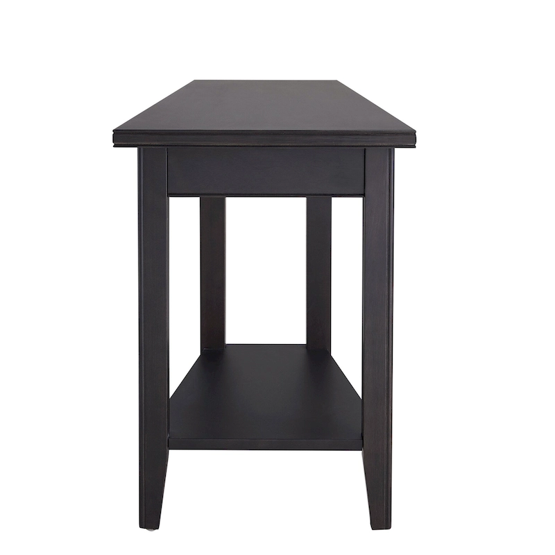 Leick Home Laurent Narrow End Table with Shelf