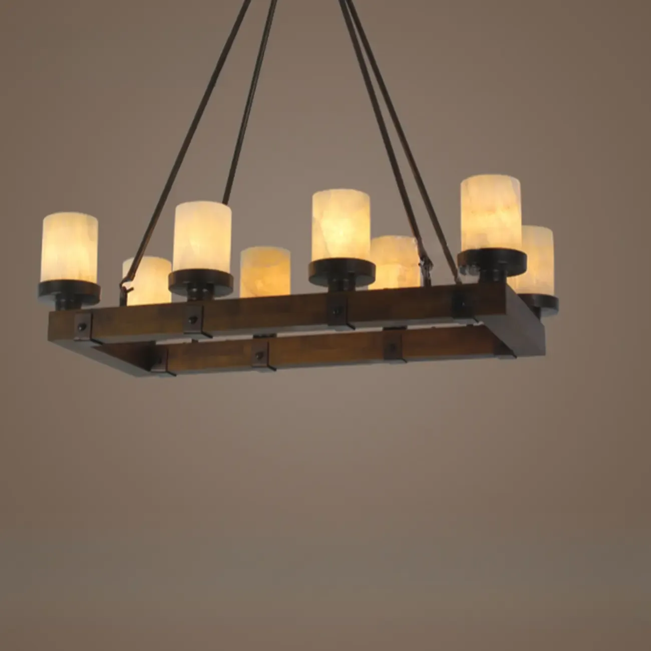 6-Light Industrial Metal Kitchen Island Pendant Lighting
