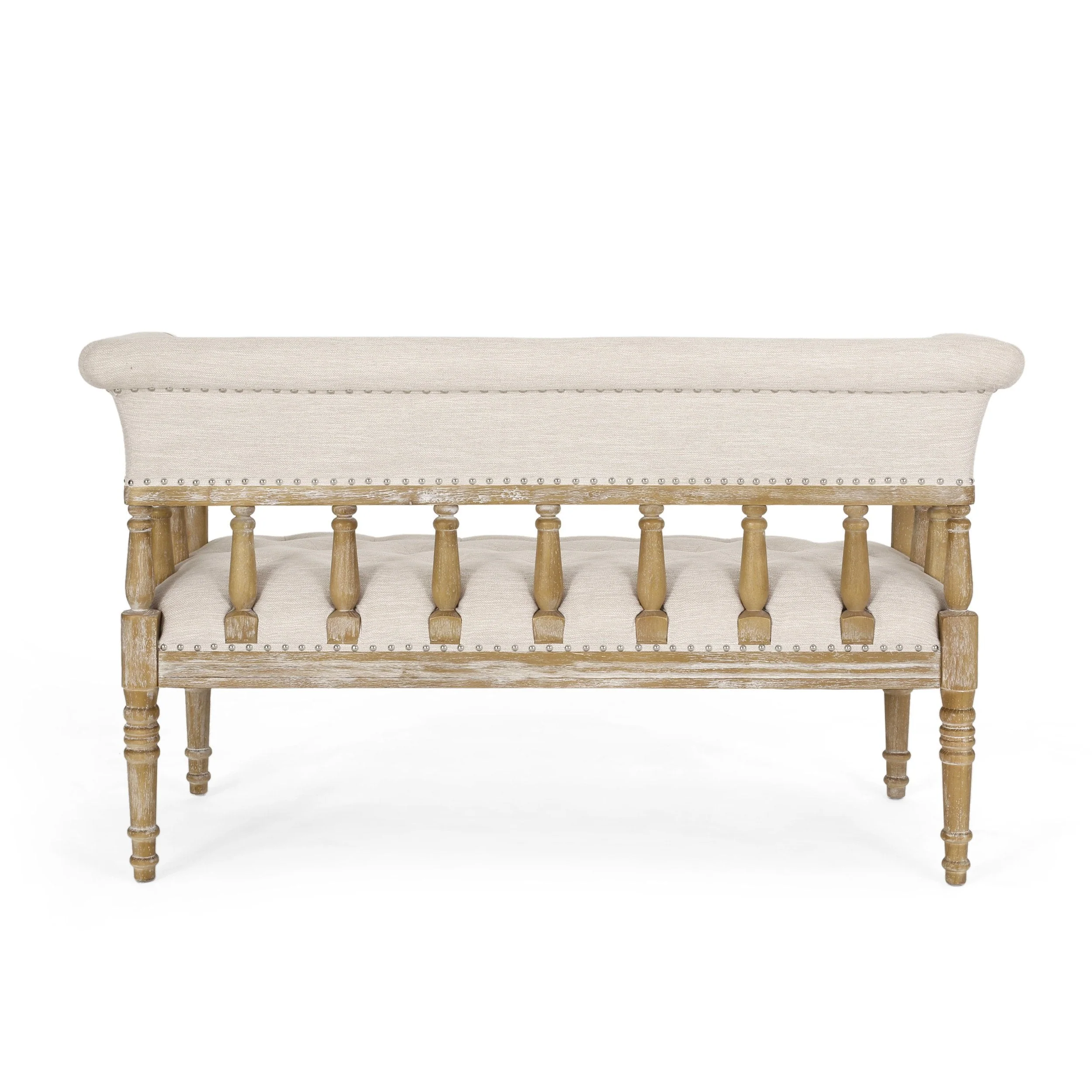 Traditional Upholstered Tufted Loveseat - NH582513