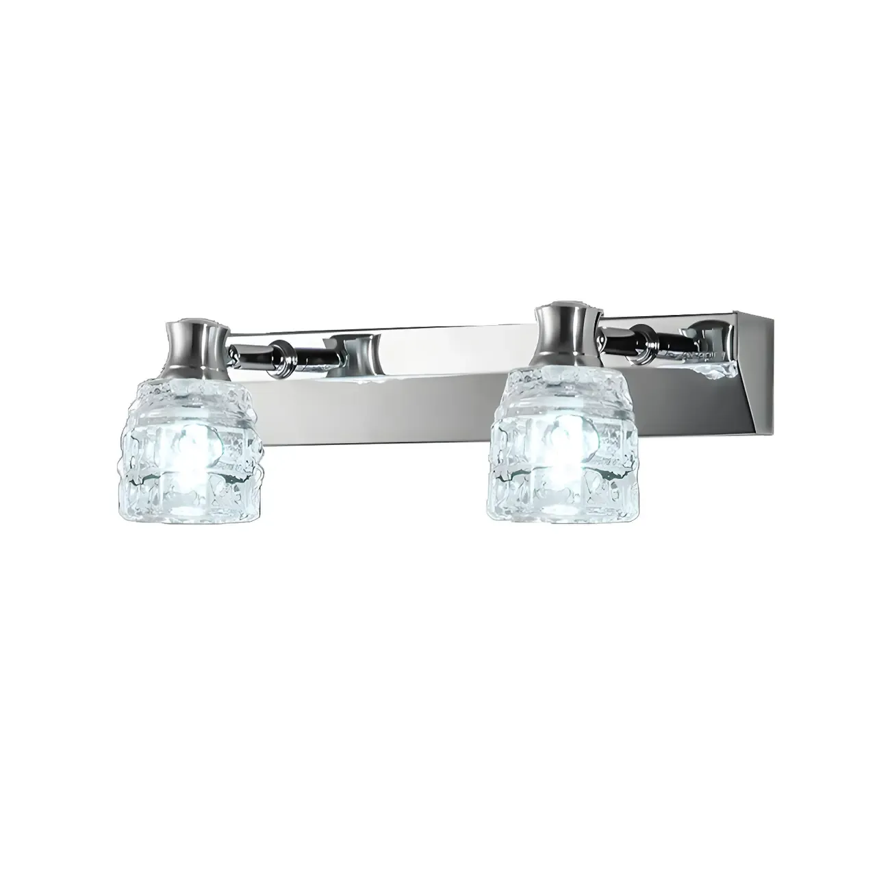 Modern Chrome Crystal Bathroom Vanity Light