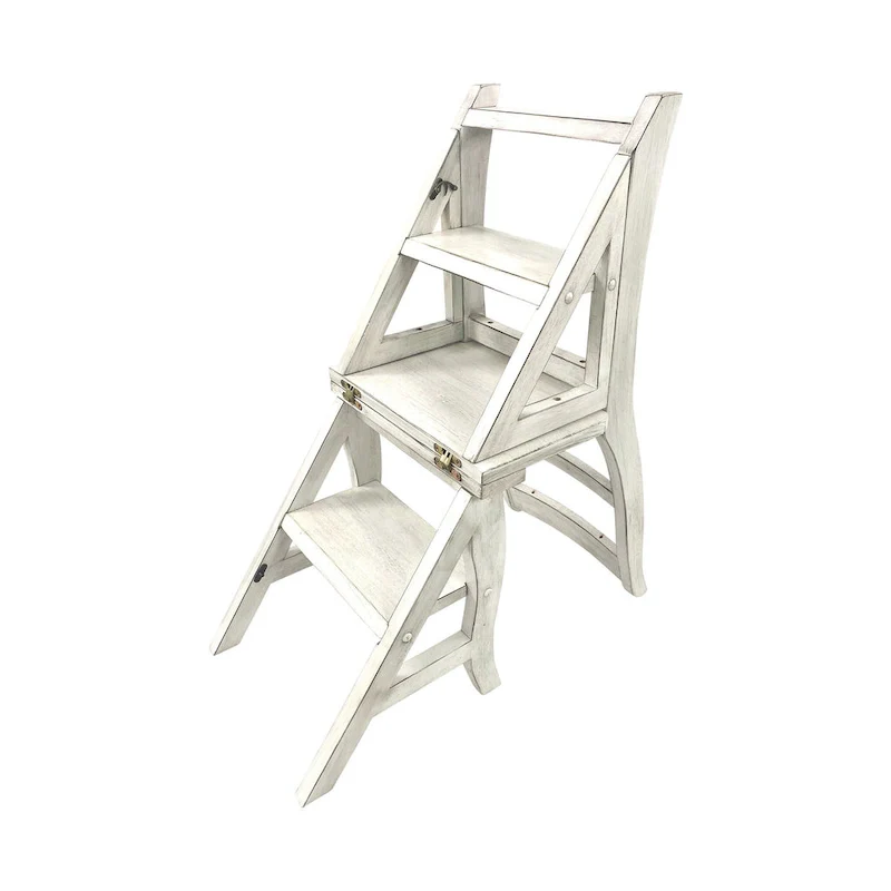 Carolina Living Folding Library Chair - Antique White