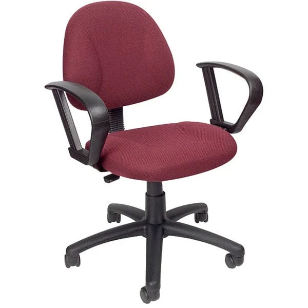 Boss Burgundy Mid-back Ergonomic Task Chair
