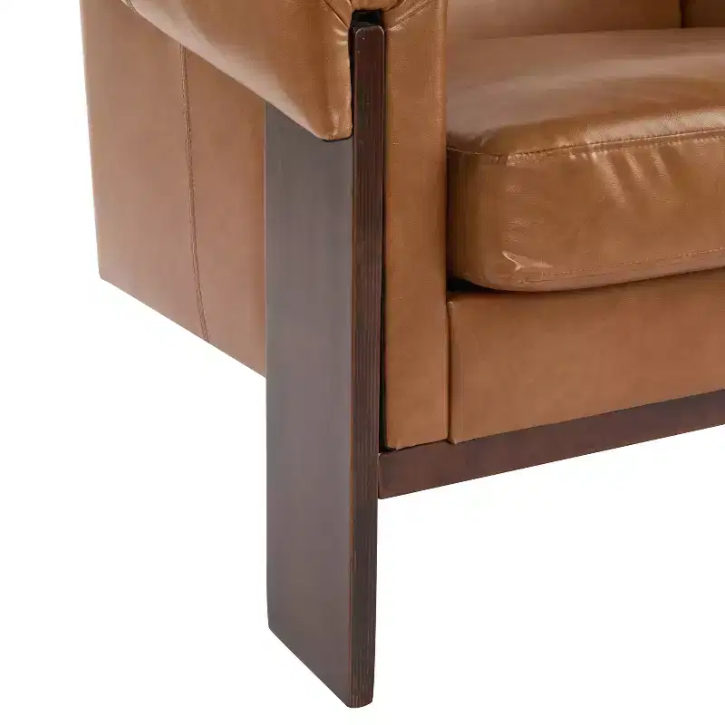 Christopher Knight Home Logan Mid-Century Modern Wooden Upholstered Accent Chair