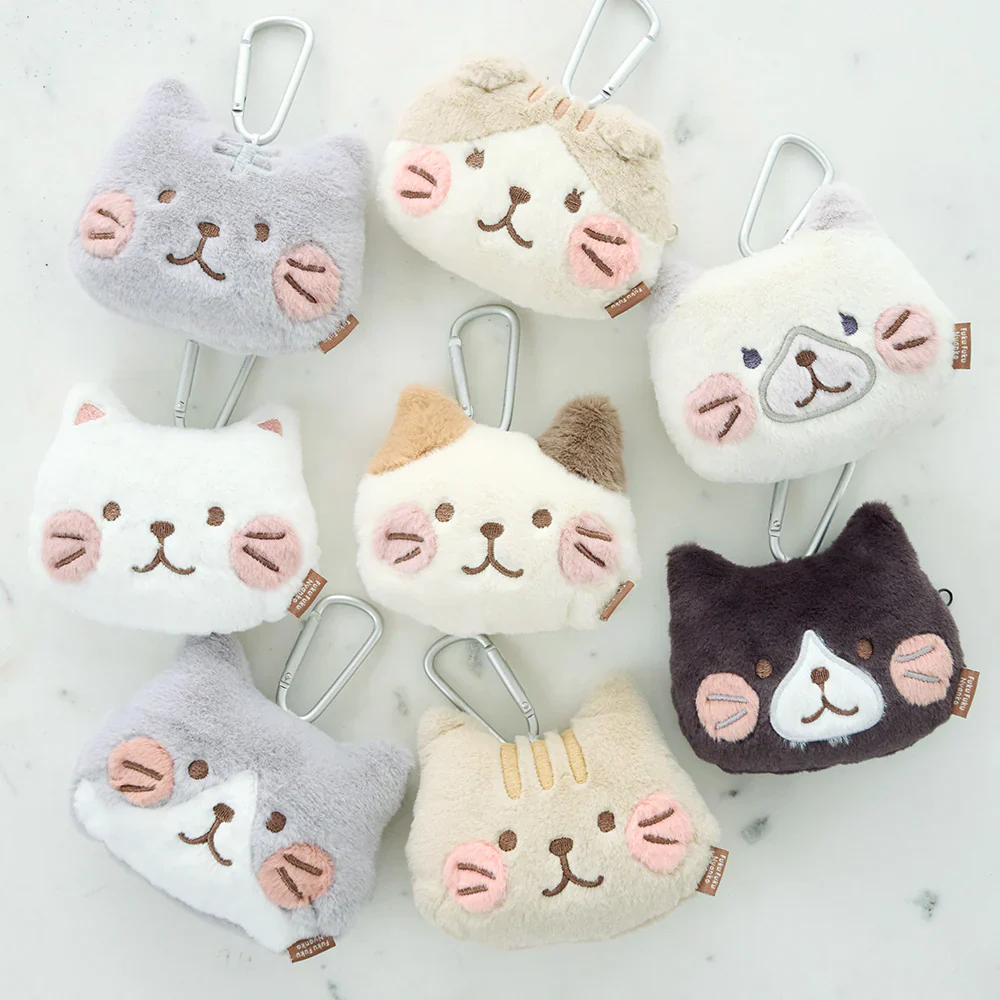 Hapins Blushing Lucky Coin Purse Calio Cat