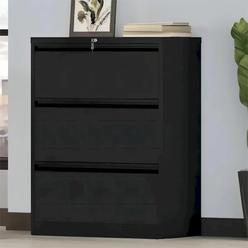 35W 2/3/4-drawer Lateral Locking Steel File Cabinet for A4,