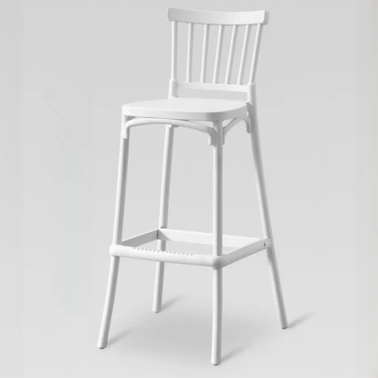 Modern Acrylic Square Counter Height Stools with Back