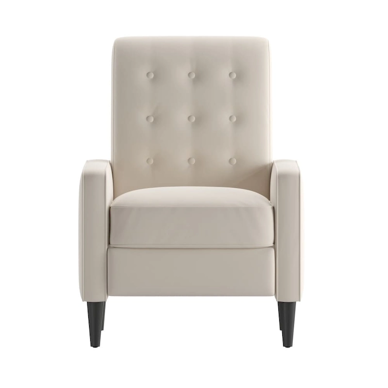 Pushback Recliner with Button Tufted Back