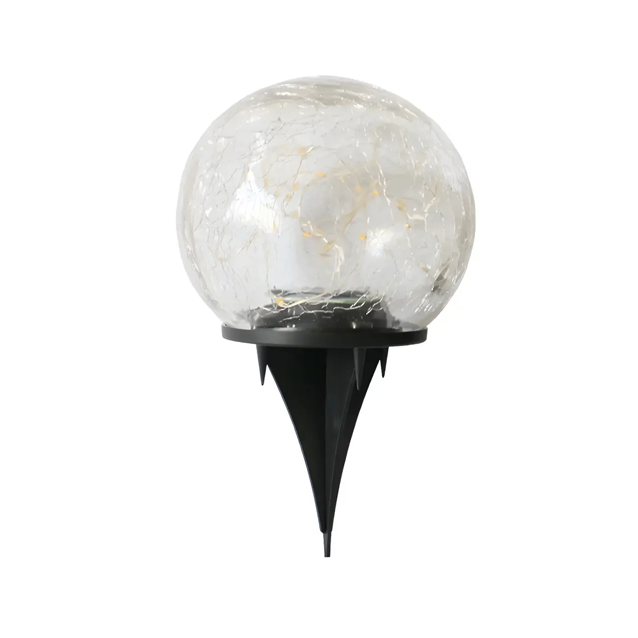 Modern Glass Globe LED Solar Landscape Lighting