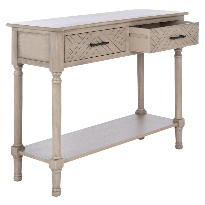 SAFAVIEH Eryka 2-Drawer Console Table - 35.5 W x 13 L x 29.5 H - 36Wx13Dx30H