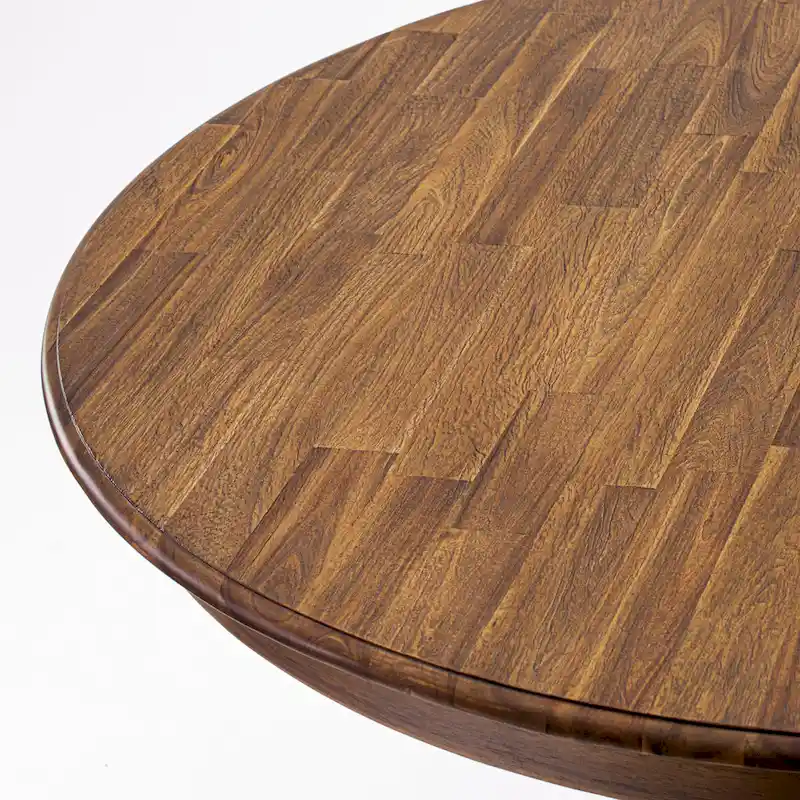Modern Dining Table - a Round Kitchen Table Top with Pedestal Base, 48x48 Inch