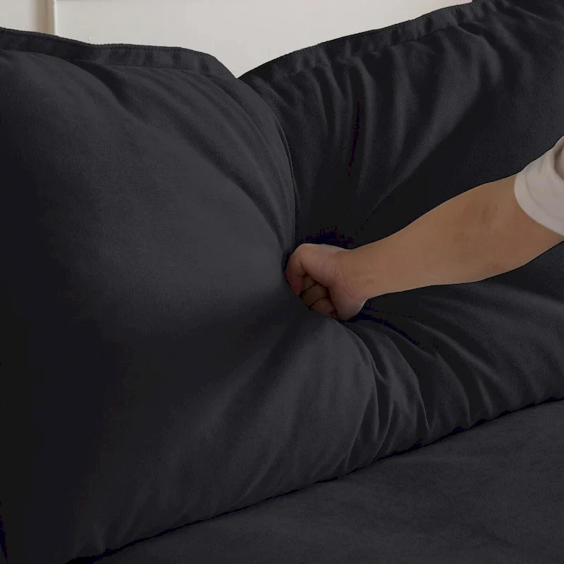 Large 4 - Piece L-shaped Sectional Sofa Modern Linen Upholstered Couches